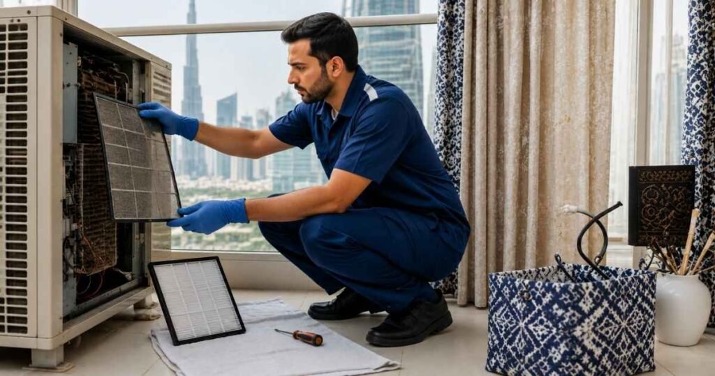 AC Filter Cleaning and Replacement