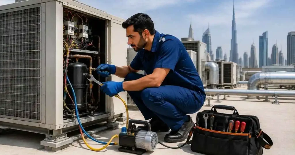 Central AC Compressor Repair Dubai