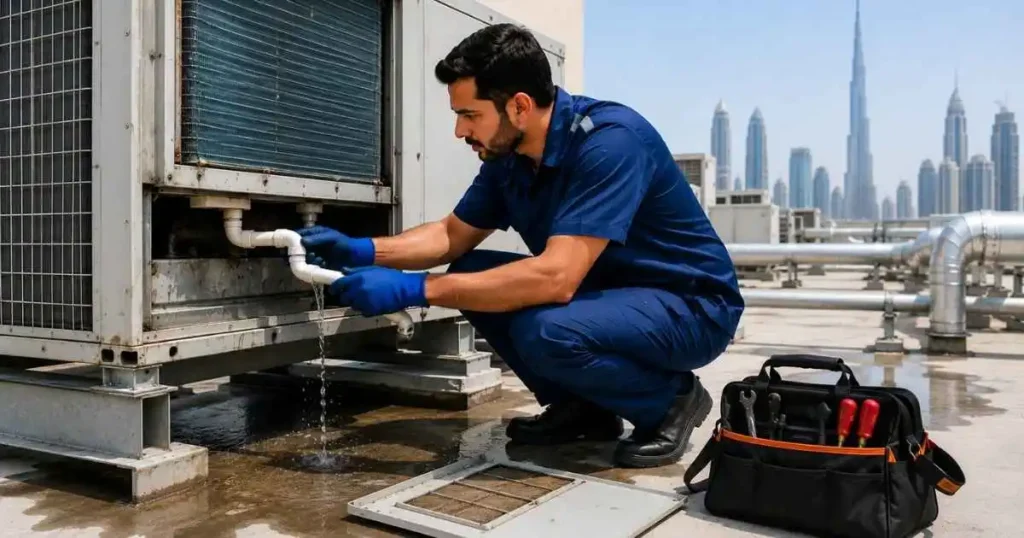 Central AC Water Leakage Repair Dubai