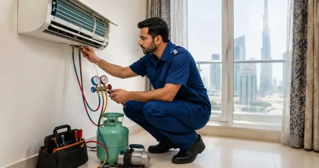 Split AC Gas Refill & Leak Repair