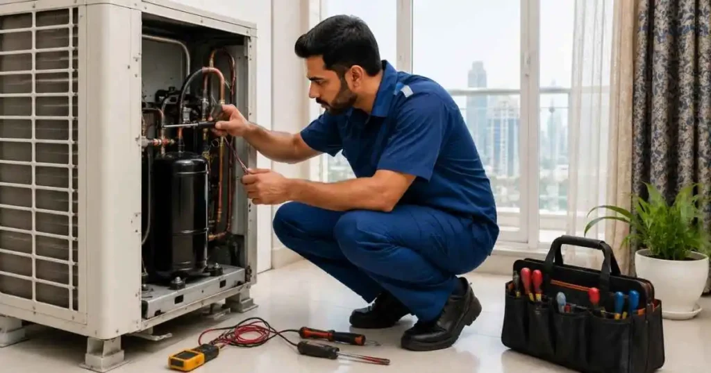 split ac compresser repair